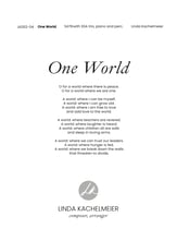 One World SATB choral sheet music cover